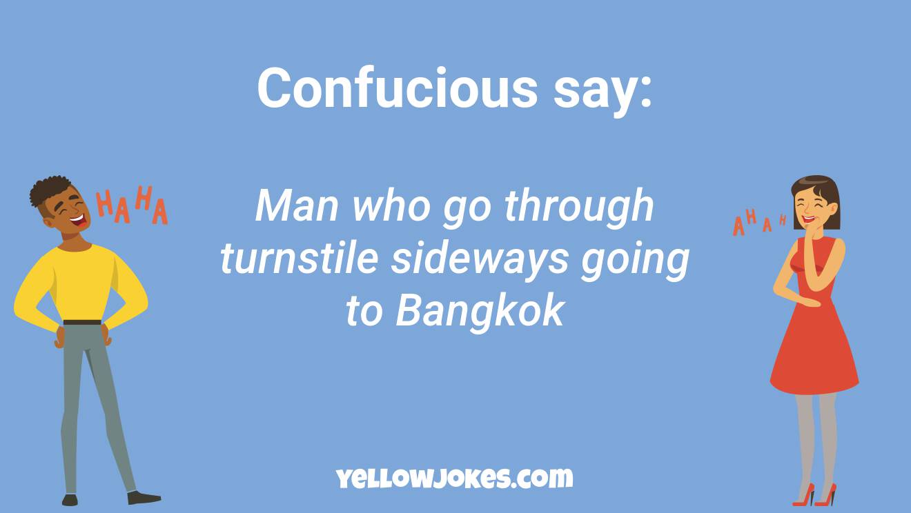 Funny Confucious Say Jokes