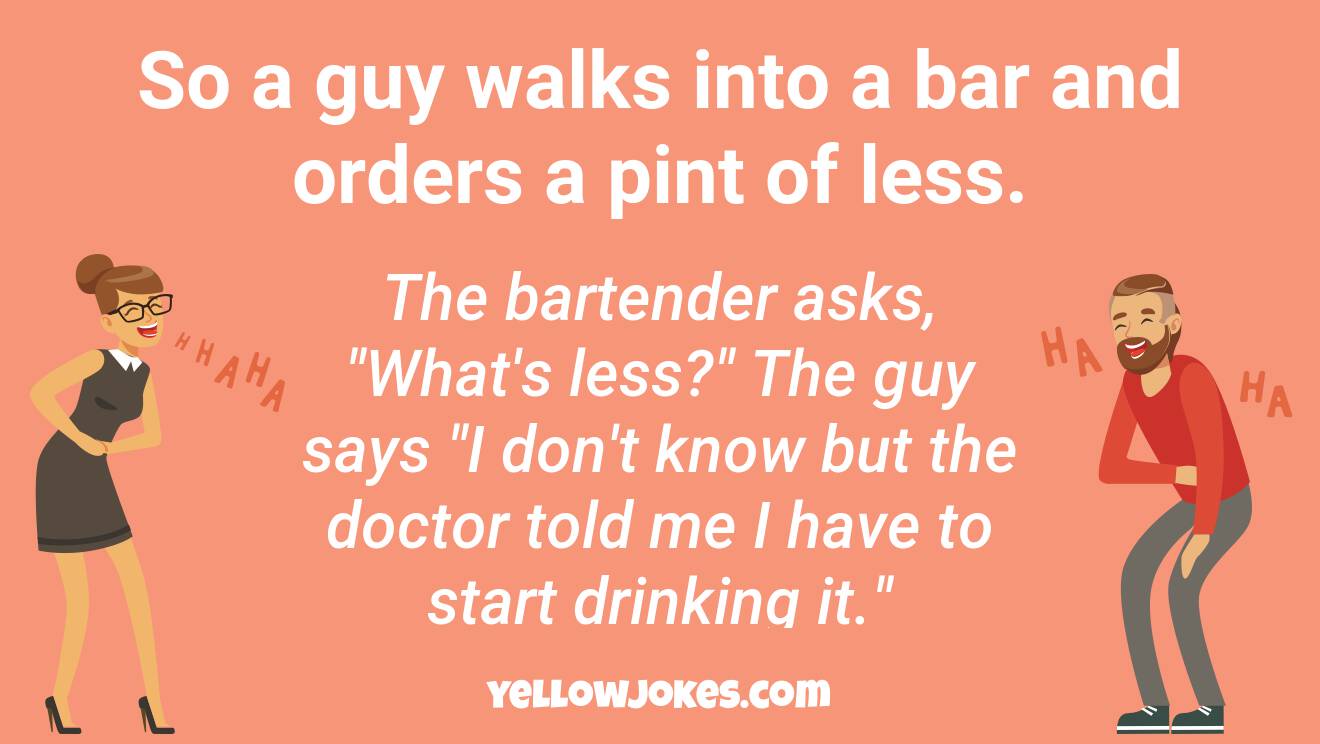 funny walked into a bar jokes