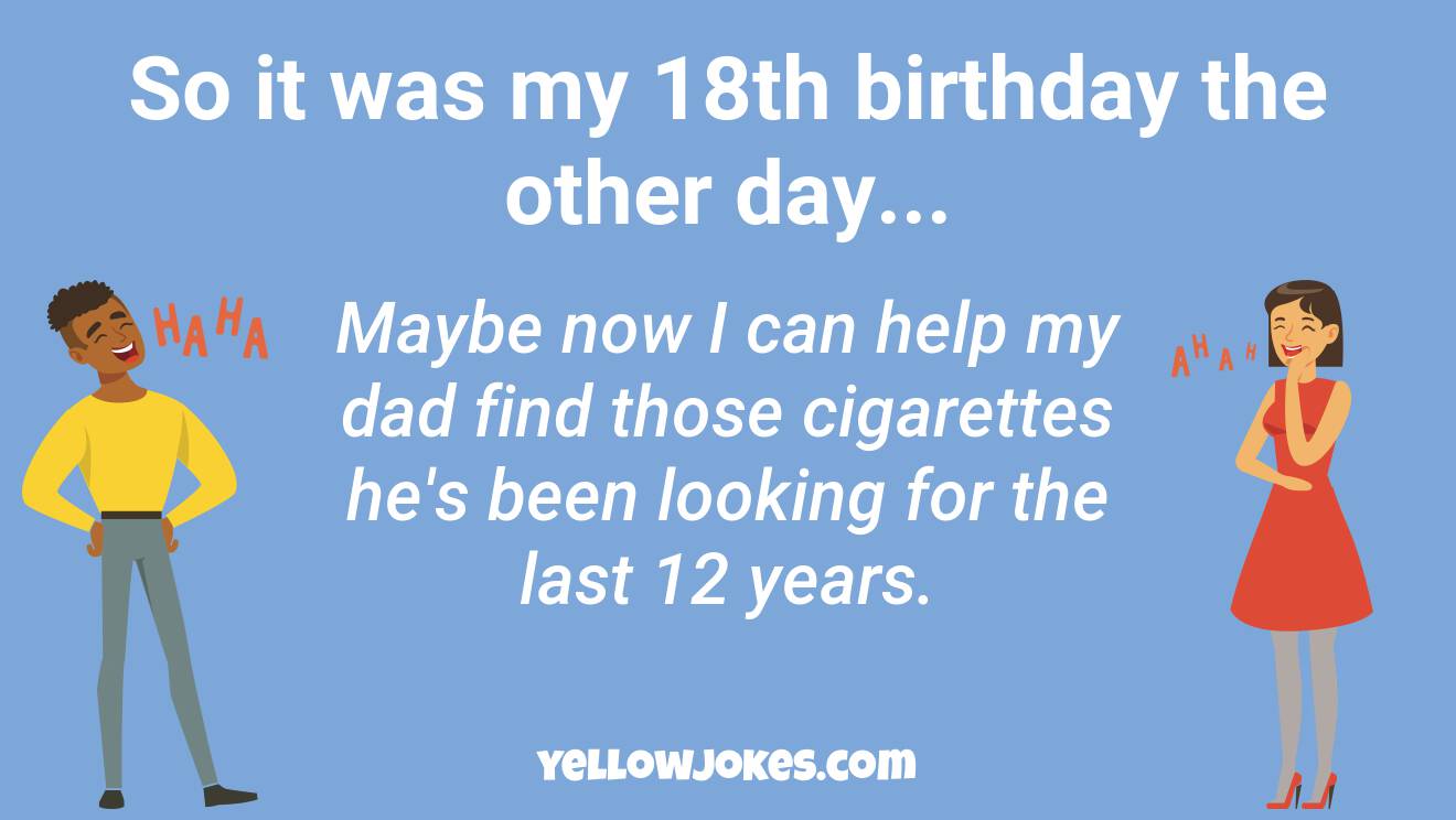 Funny 18th Birthday Jokes